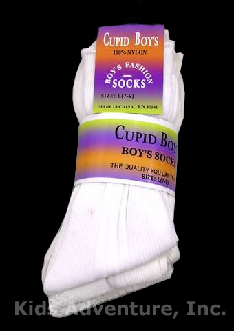 boys socks white