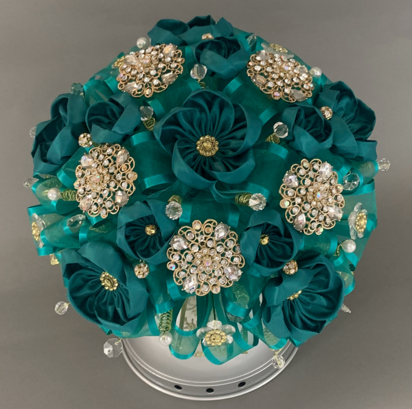 kn-021 teal green with gold