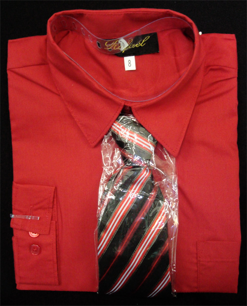 red boys shirt