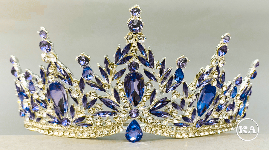 v-9007 royal blue with gold
