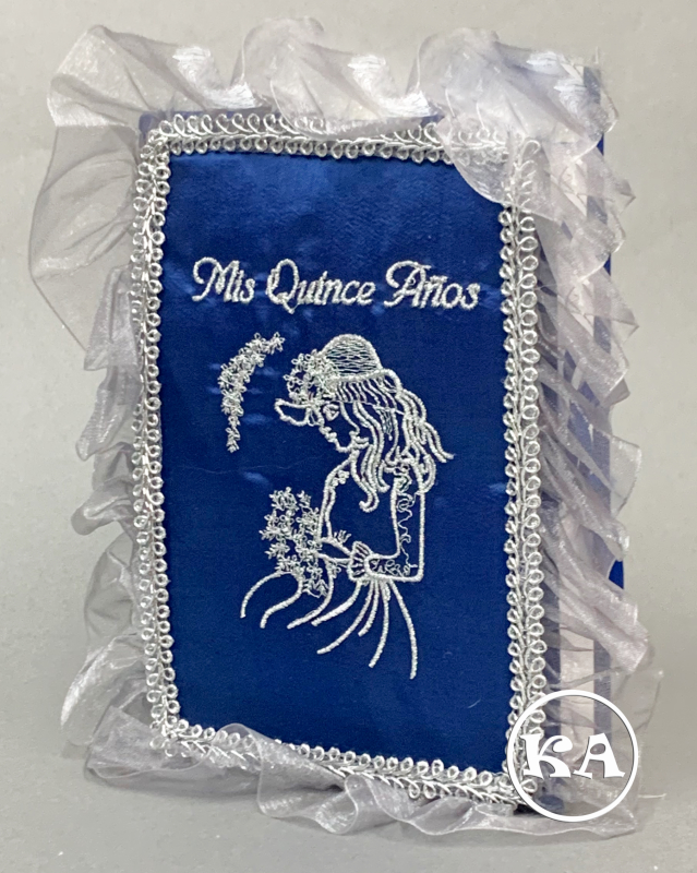 kc-100 quinceanera bible royal blue