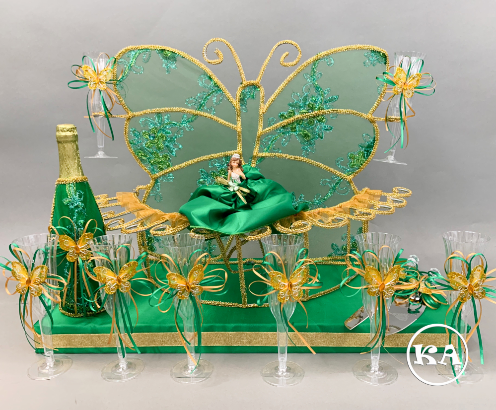 129 butterfly brindis set