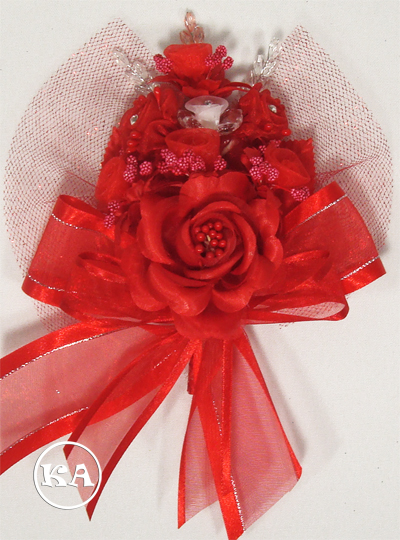 corsage red