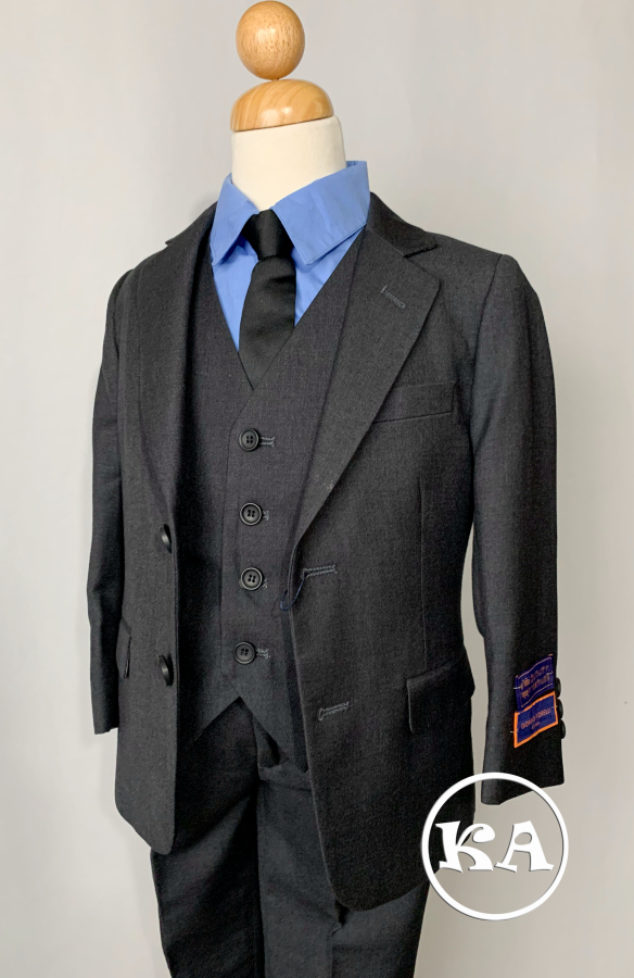 charcoal boys suit 