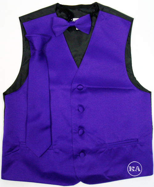 boys vest set purple