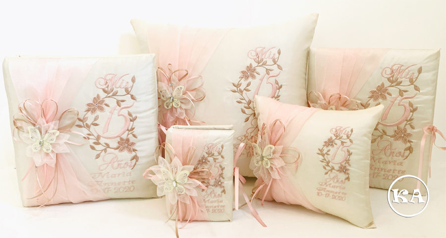 kc-207 quinceanera package champagne with blush